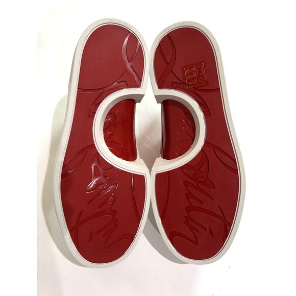 Christian Louboutin x Shun Sudo Adolon Donna Button Flower Sneakers in White - Picture 9 of 9